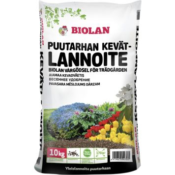 Puutarhan kevätlannoite Biolan 10 kg