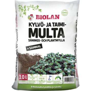 Kylvö- ja taimimulta Biolan 10 l