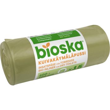 Biojätepussi Bioska Icelett kuivakäymälään