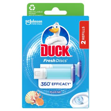 WC-raikastin Duck Fresh Discs Marine täyttöpakkaus 2 x 36 ml