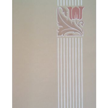 Kuitutapetti Sandudd Isoäidin Aikaan Beige/valkoinen-Vaaleanpunainen