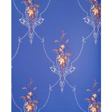 Kuitutapetti Sandudd Isoäidin Aikaan Tummansininen Ornamentti