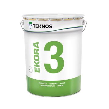 Pohjamaali Teknos Ekora 3 valkoinen 18 l
