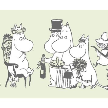 Boordi Sandudd Muumihahmot 10 m x 10,8 cm Vaaleanvihreä