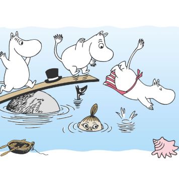 Boordi Sandudd Muumit Uimassa 10 m x 13,5 cm Sininen