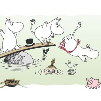 Boordi Sandudd Muumit Uimassa 10 m x 13,5 cm Vaaleanvihreä