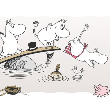 Boordi Sandudd Muumit Uimassa 10 m x 13,5 cm Harmaa