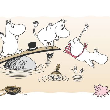 Boordi Sandudd Muumit Uimassa 10 m x 13,5 cm Keltainen