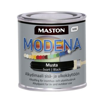 Alkydimaali Maston Modena Musta 250 ml
