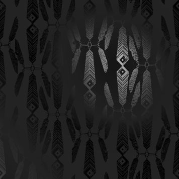 Kuitutapetti Ivana Helsinki Indian Summer Grafiitti/musta