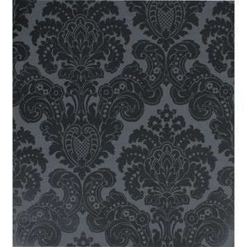 Paperitapetti Aurora Tummanharmaa