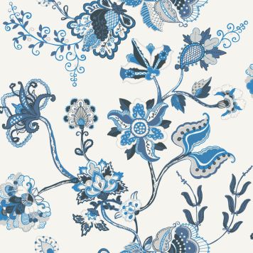Kuitutapetti Belle Vaalea/sininen kukka