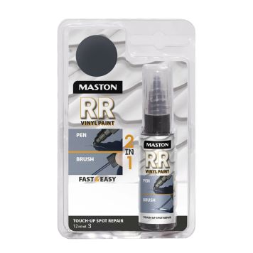 Maalikynä Maston RR Touch-up 2in1 12 ml Tummanharmaa