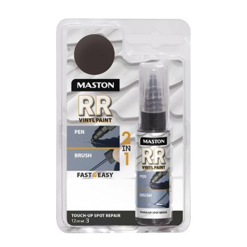 Maalikynä Maston RR Touch-up 2in1 12 ml Tummanruskea