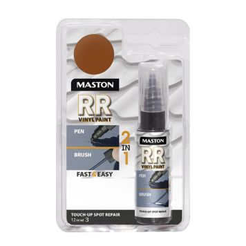 Maalikynä Maston RR Touch-up 2in1 12 ml Tiilenpunainen