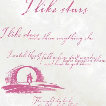 Kuitutapetti Muumi vaalea pohja punainen teksti