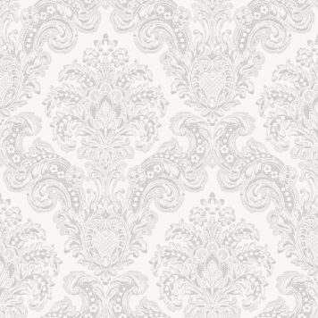 Kuitutapetti Sandudd Rolleri 11 Ornamentti Valko/Harmaa