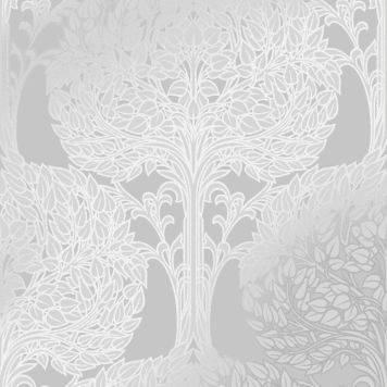 Kuitutapetti Sandudd Rolleri 11 Hohtava Ornamentti Harmaa/valkoinen