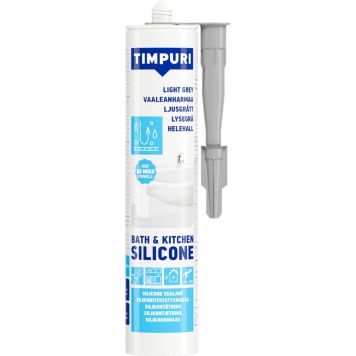 Silikonimassa Timpuri Bath & Kitchen 310 ml Vaaleanharmaa