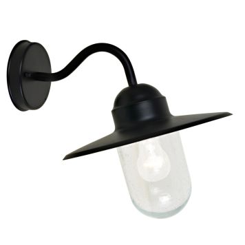 Ulkoseinävalaisin Airam Arvika musta Ø 37 cm IP44