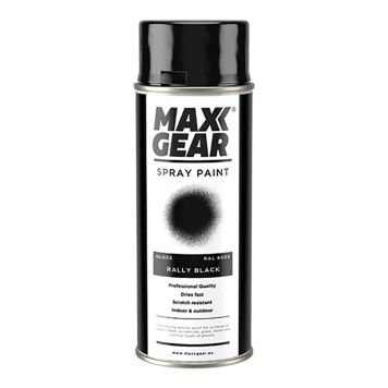 Spraymaali Maxx Gear RAL 9005 kiiltävä musta 400 ml