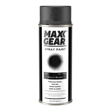 Spraymaali Maxx Gear RAL 9005 mattamusta 400 ml