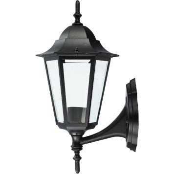 Ulkoseinävalaisin Airam Kartano Musta Ylöspäin