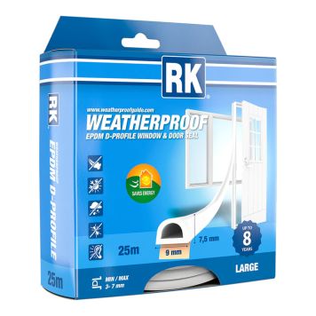 Ikkuna- ja ovitiiviste RK D-profiili harmaa 25 m