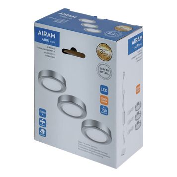 LED-alasvalo Airam Hopea Auri 3-SET 3W/830 110D