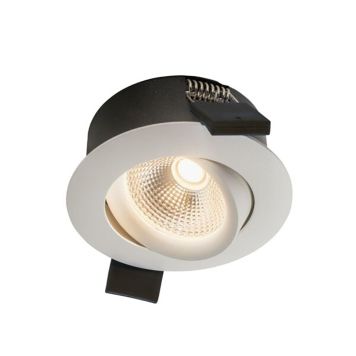 LED-alasvalo Airam Compact Tilt IP44 5W/830 36D DIM WH