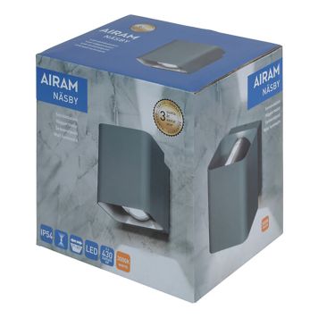 Seinävalaisin Airam Näsby Double IP54 14W/830 ANT