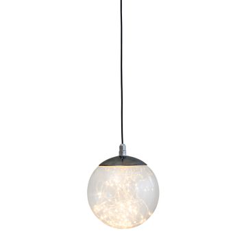 LED-koristevalo Airam Tirandi musta Ø 18 cm