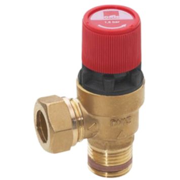 Varoventtiili Oras 1/2" 10 bar EM