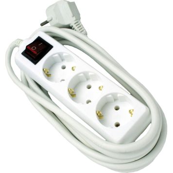 Sisäjatkojohto Opal 3-Os 3 m Lapsisuojattu Kytkimellä