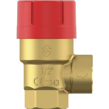 Kalvopaisunta-astian varoventtiili Flamco  Prescor 1/2-1,5 Bar SK MS