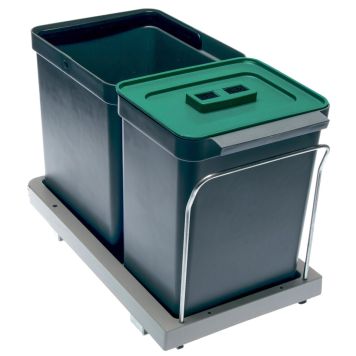 Lajitteluvaunu Mever Biomaxi Harmaa 15 + 10 l