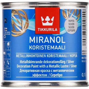 Koristemaali Tikkurila Miranol Hopea 0,1 l