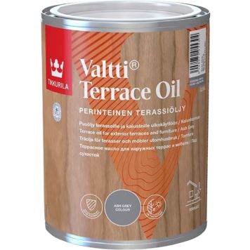 Valtti Kaluste- ja Terassiöljy Tikkurila Kelonharmaa