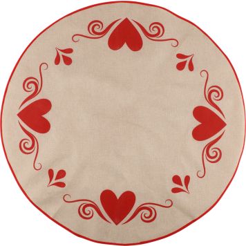 Kuusenalusmatto 100 cm sydänkuvio