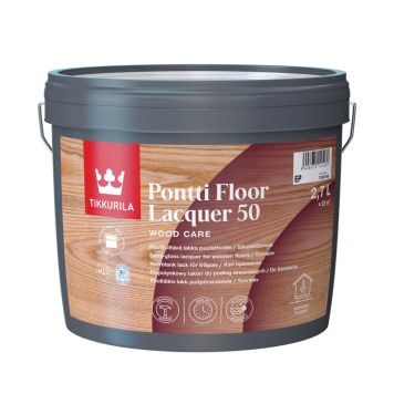 Puulattialakka Tikkurila Pontti Floor Lacquer 50 2,7 l