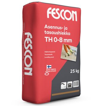 Asennus- ja tasaushiekka Fescon TH 25 kg