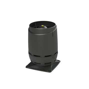 Ilmanvaihdon poistoputki Vilpe Flow 125S musta 250 x 250 mm