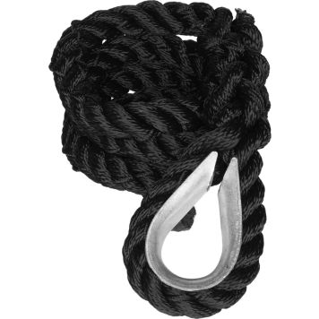 Kiinnitysköysi riipputuoliin musta