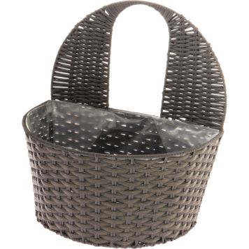 Seinäruukku Onyx puolikaari 26 x 18 x 16 cm