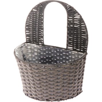 Seinäruukku Onyx puolikaari 32 x 22 x 17 cm