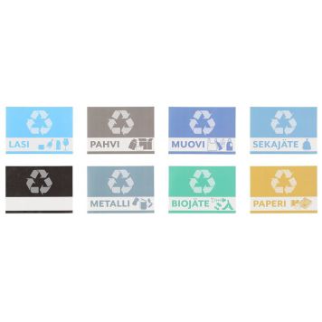 Jäteastiatarrat Tarmo 8 kpl