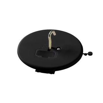 Valaisinpistorasia ABB DCL AKK14MP Mattamusta Ø115 mm