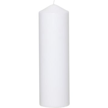 Pöytäkynttilä 7 x 22 cm valkoinen