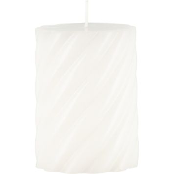 Pöytäkynttilä 7,5 x 10 cm kierre valkoinen