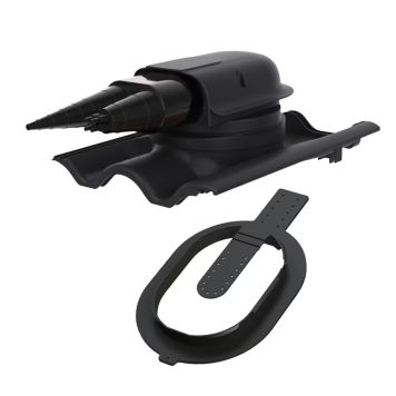 Kattolevy Vilpe Click Solar tiili Musta